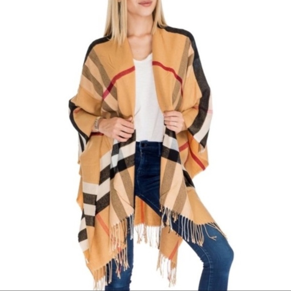 Camel Wrap Cardigan/ Scarf